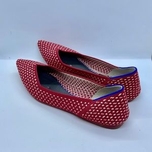 Limited Edition Rothy’s red crosshatch without insoles